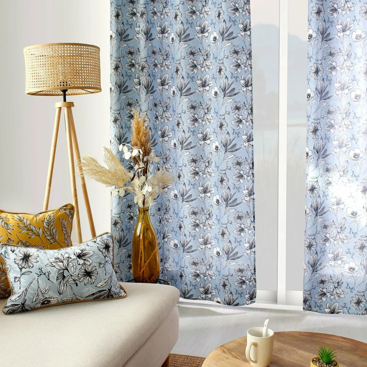 ENJOY HOME Rideau (135 x 240 cm) Lily Bleu Online