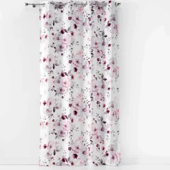 DOUCEUR D'INTERIEUR Rideau (140 x 240 cm) Velvet flower Blanc Best