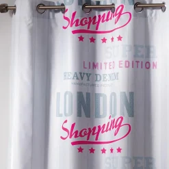 DOUCEUR D'INTERIEUR Rideau (140 x H240 cm) Girly London Blanc Clearance