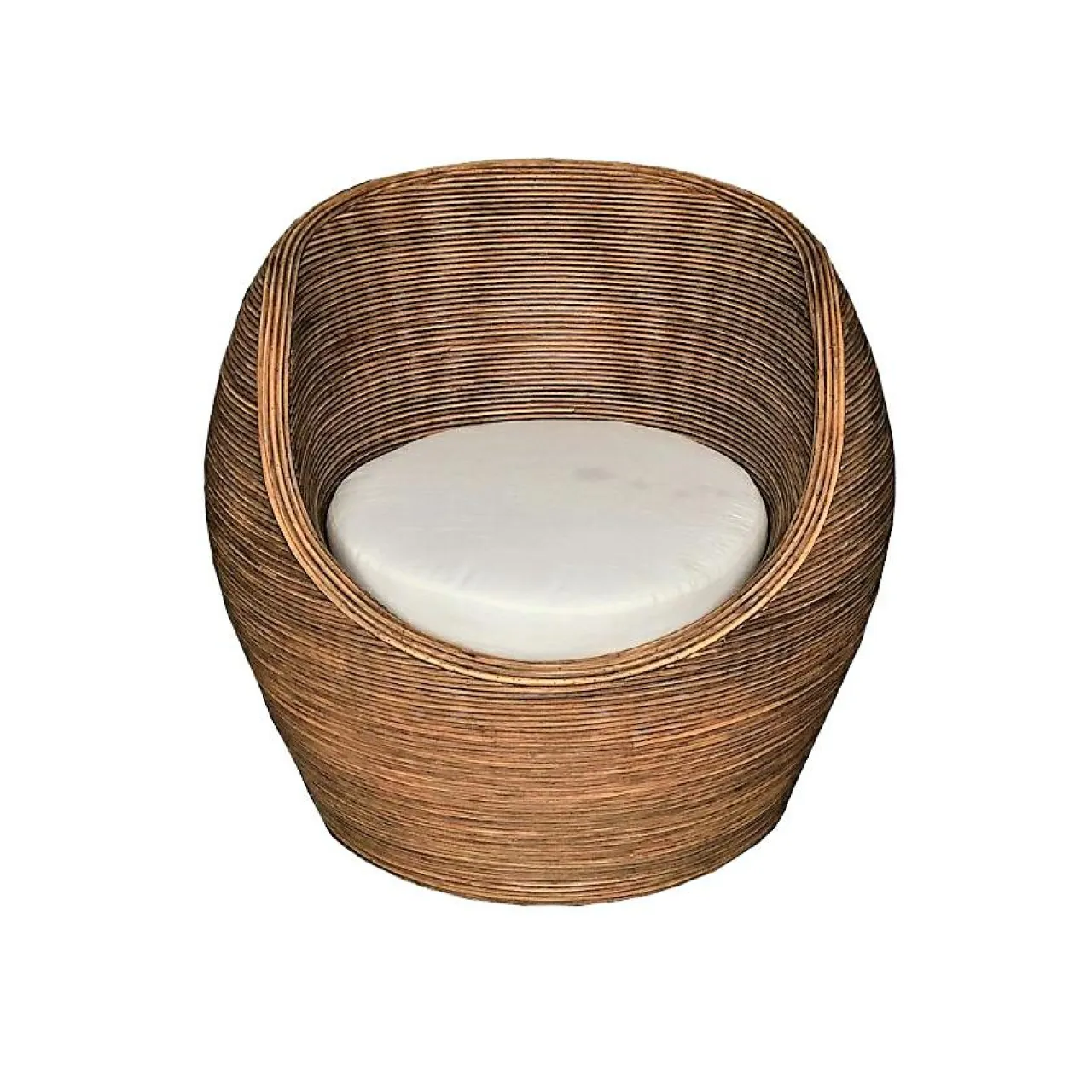 MOBELLIA Salon de jardin en rotin 5 places Trinidad beige Naturel Best