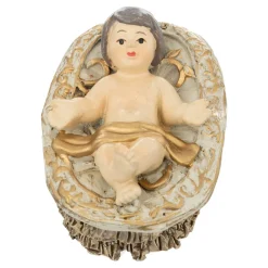Feeric Lights & Christmas Santon (L5 x H3,2 cm) Petit Jésus Beige Best