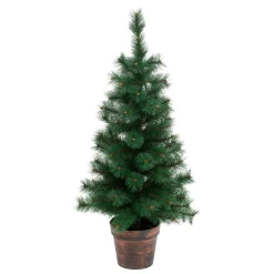 JJA Sapin artificiel de Noël en pot (H100 cm) Windy Peak Vert sapin Sapin vert Online