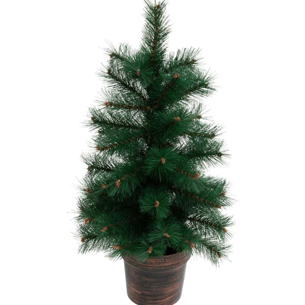 JJA Sapin artificiel de Noël en pot (H70 cm) Windy Peak Vert Sapin vert Clearance