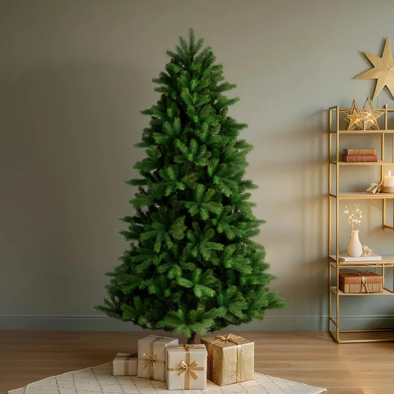 EMINZA Sapin artificiel de Noël extérieur (H240 cm) Montana Vert sapin Sapin vert Outlet