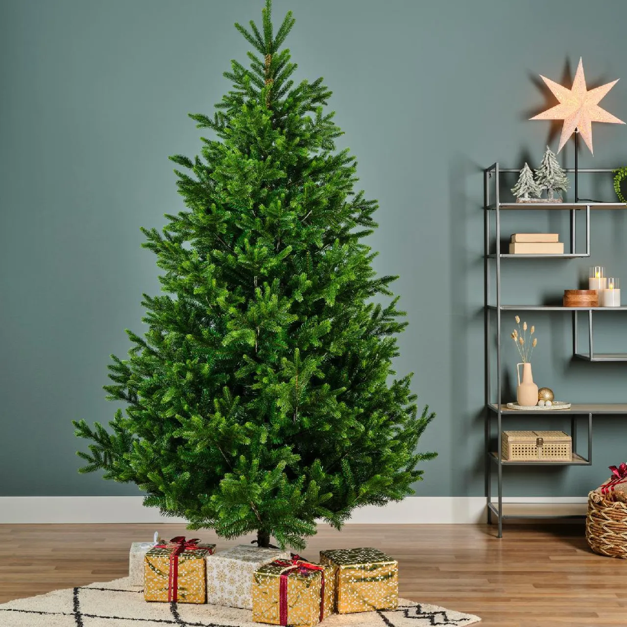 EMINZA Sapin artificiel de Noël (H300 cm) Abies Nordmann Vert sapin Sapin vert Hot