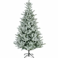 EMINZA Sapin artificiel de Noël (H150 cm) Allix Vert enneigé Sapin enneigé Clearance
