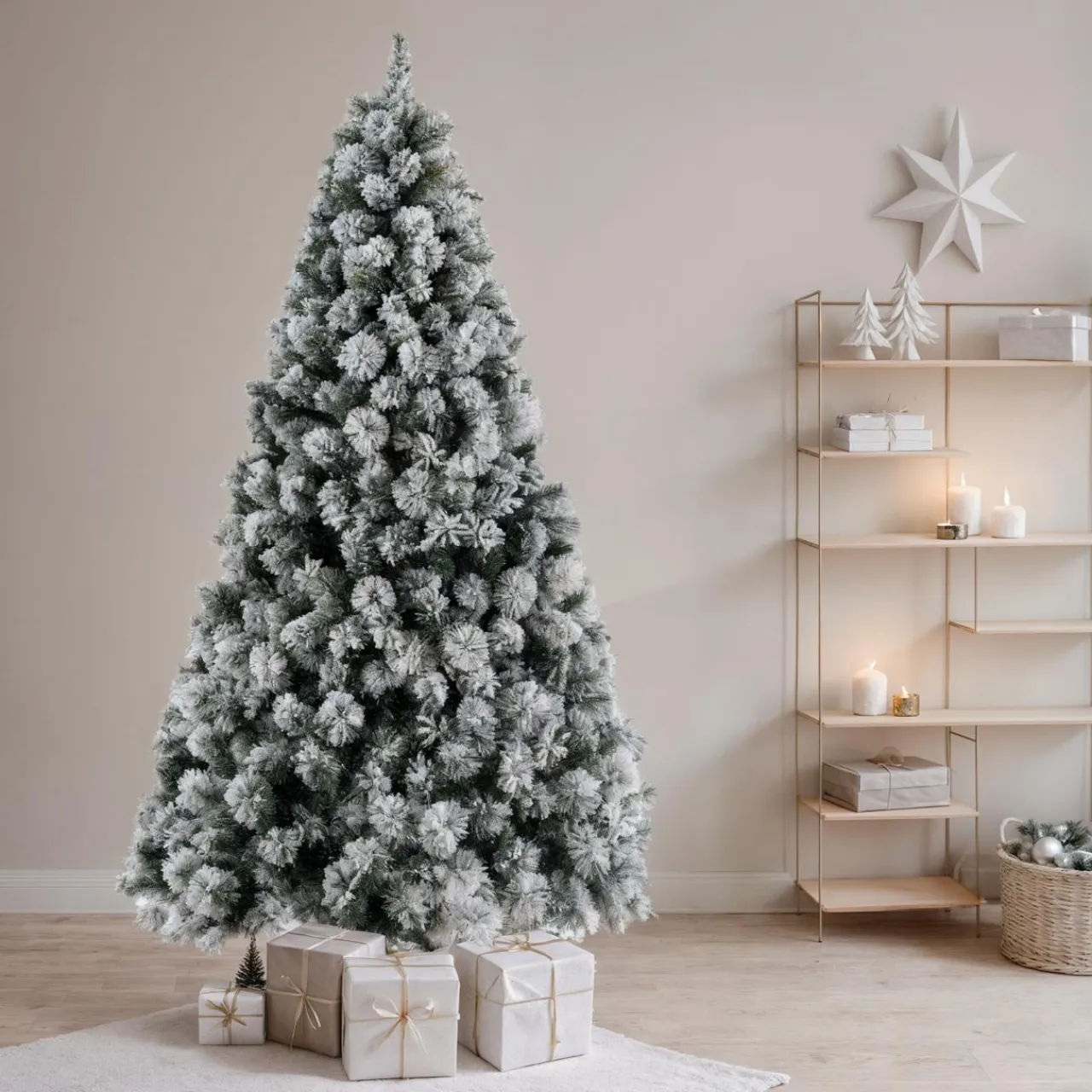 EMINZA Sapin artificiel de Noël (H180 cm) Edmonton Vert enneigé Sapin enneigé Online