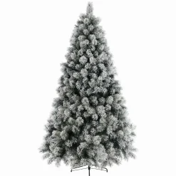 EMINZA Sapin artificiel de Noël (H150 cm) Edmonton Vert enneigé Sapin enneigé