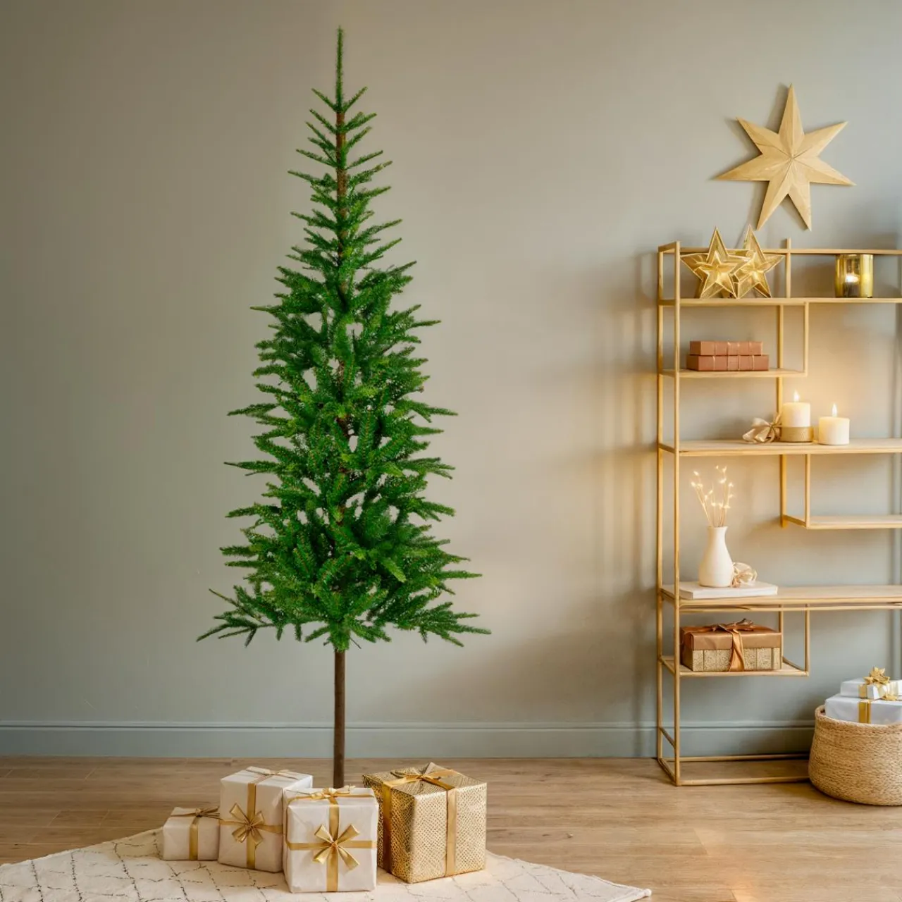 EMINZA Sapin artificiel de Noël (H210 cm) Glockner Vert sapin Sapin vert Best