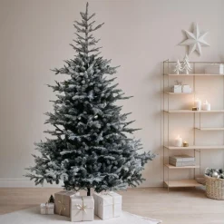 EMINZA Sapin artificiel de Noël (H150 cm) Glorious Vert enneigé Sapin enneigé Outlet