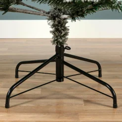 EMINZA Sapin artificiel de Noël (H240 cm) King Vert enneigé Sapin enneigé Hot