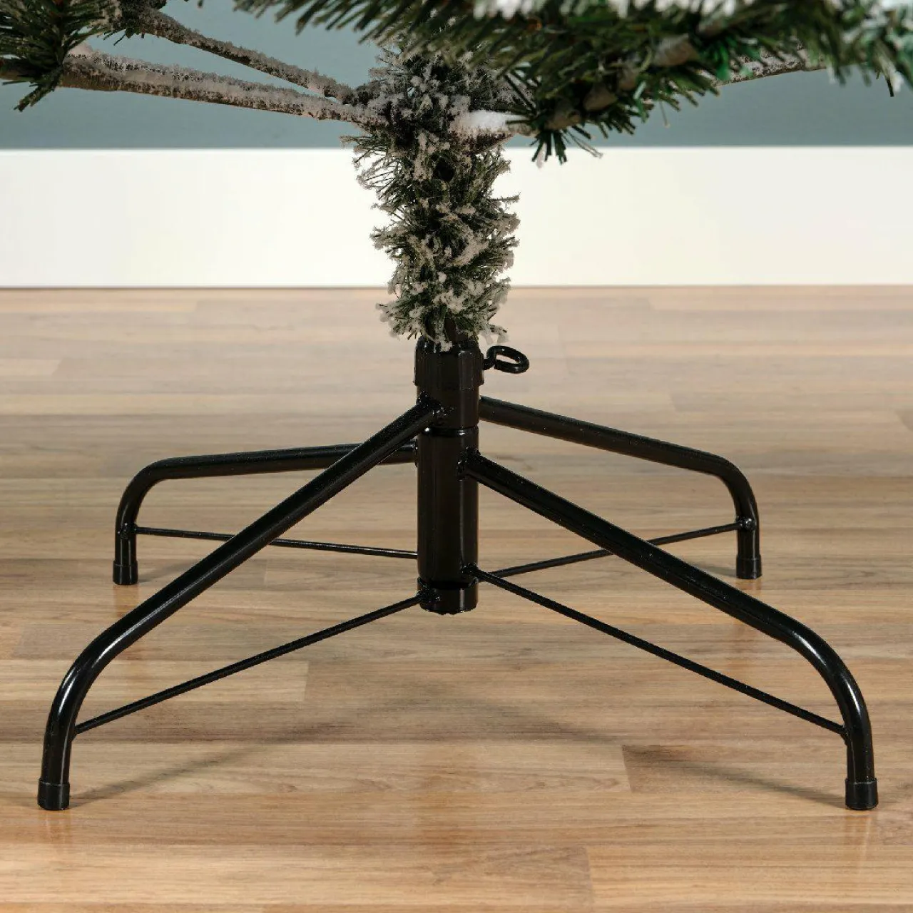 EMINZA Sapin artificiel de Noël (H240 cm) King Vert enneigé Sapin enneigé Hot