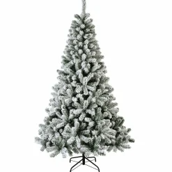 EMINZA Sapin artificiel de Noël (H240 cm) King Vert enneigé Sapin enneigé Hot