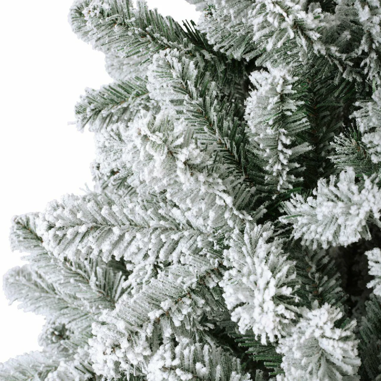 EMINZA Sapin artificiel de Noël (H210 cm) King Vert enneigé Sapin enneigé Clearance