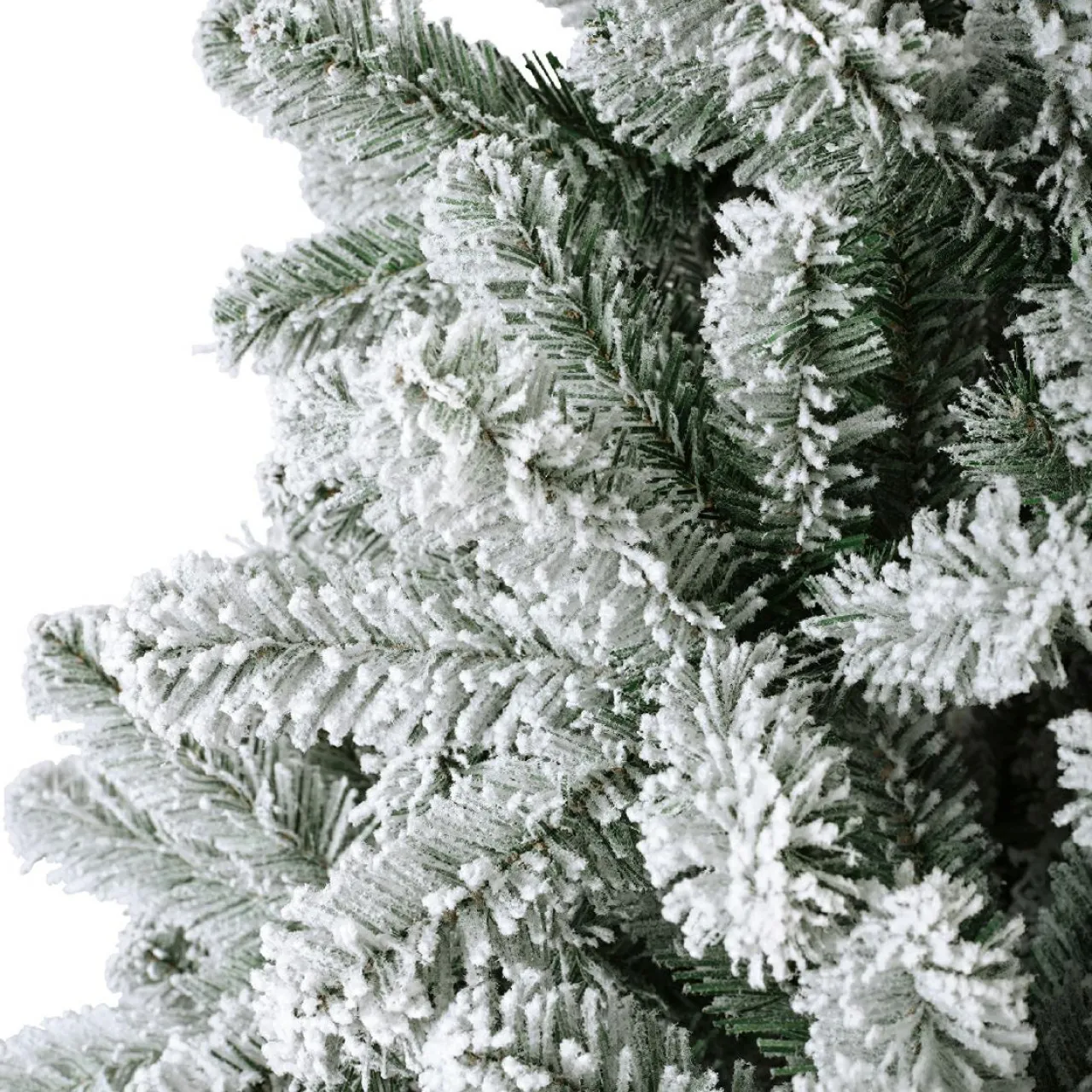 EMINZA Sapin artificiel de Noël (H150 cm) King Vert enneigé Sapin enneigé