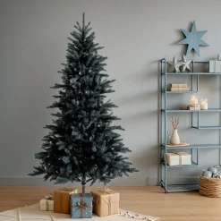 EMINZA Sapin artificiel de Noël (H210 cm) Munich Noir Sapin noir Clearance