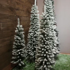 EMINZA Sapin artificiel de Noël (H240 cm) Narrow Vert enneigé Sapin enneigé Clearance