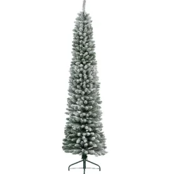 EMINZA Sapin artificiel de Noël (H210 cm) Narrow Vert enneigé Sapin enneigé Online