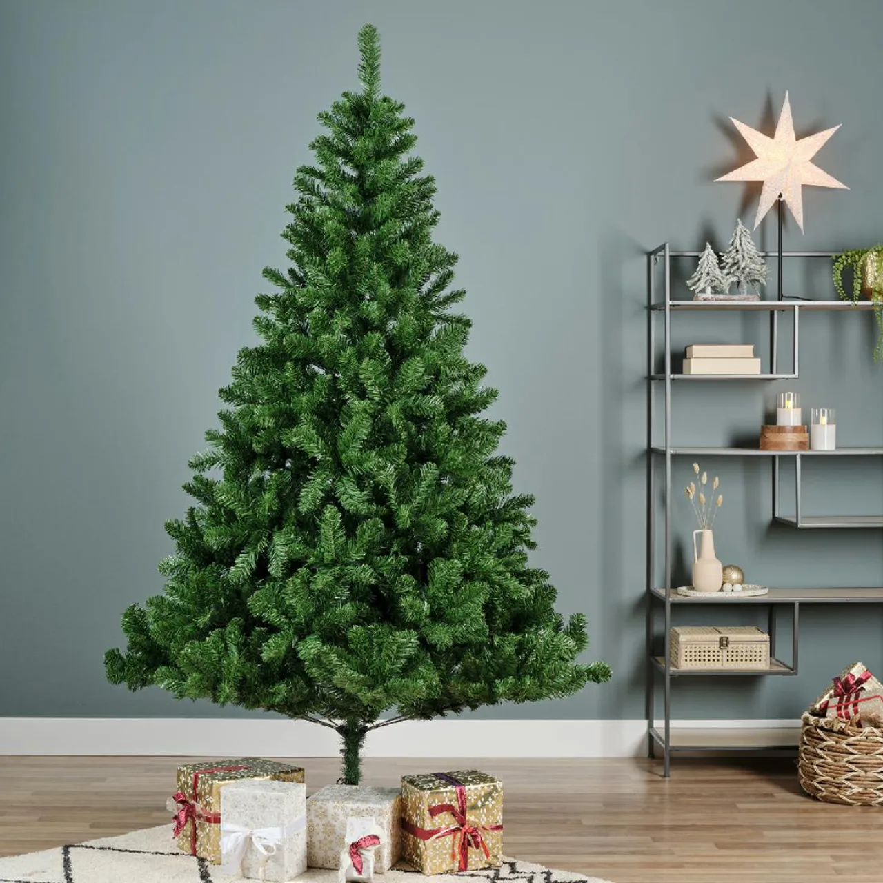 EMINZA Sapin artificiel de Noël (H180 cm) Naturia Vert sapin Sapin vert New