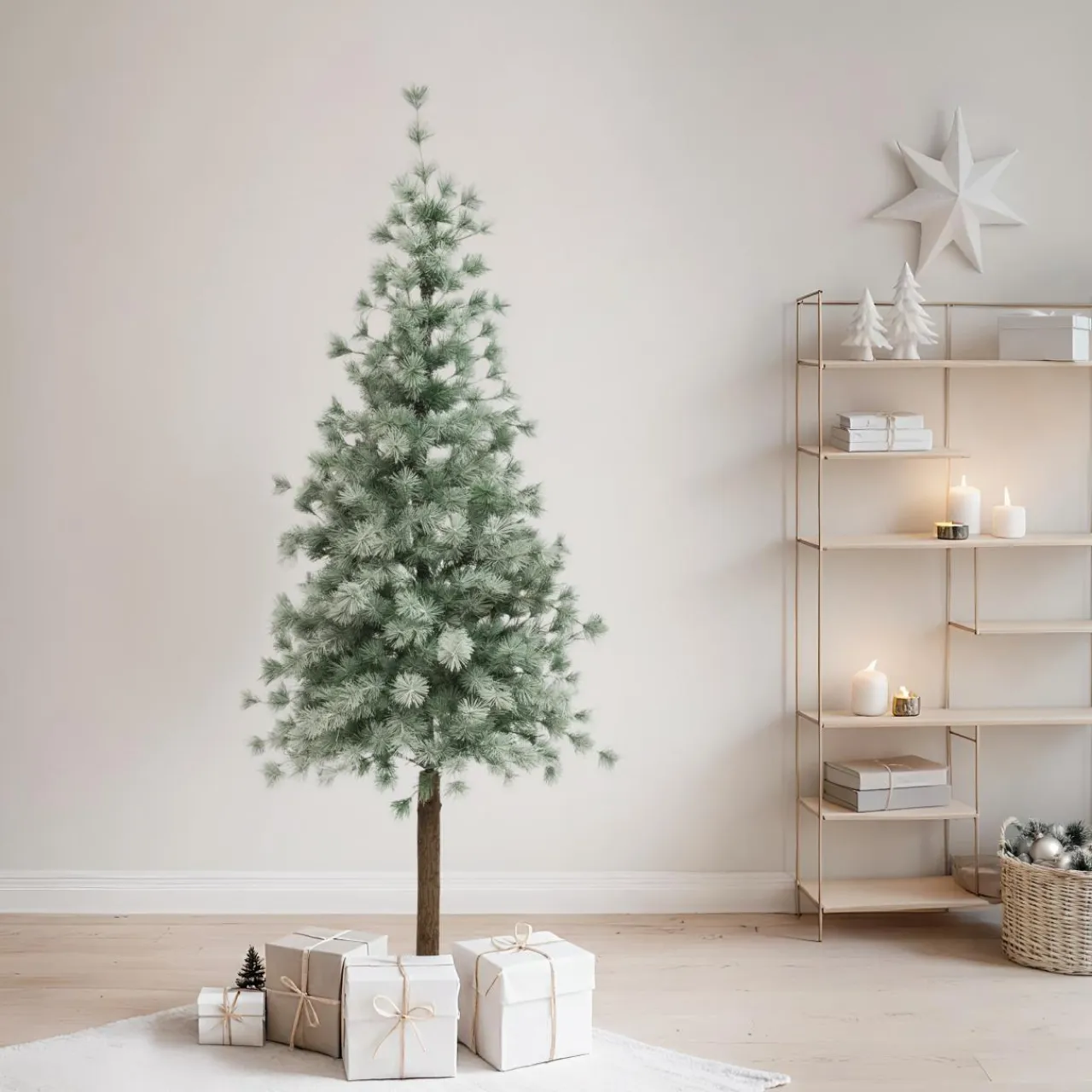 FEERIC LIGHTS Sapin artificiel de Noël (H150 cm) Nordstar Vert enneigé Sapin enneigé Outlet