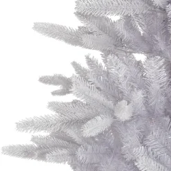 EMINZA Sapin artificiel de Noël (H240 cm) Odense Blanc irisé et pailleté Sapin blanc