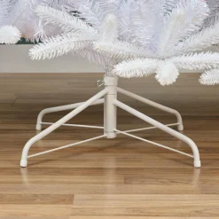 EMINZA Sapin artificiel de Noël (H180 cm) Odense Blanc irisé et pailleté Sapin blanc Hot