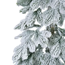 EMINZA Sapin artificiel de Noël (H240 cm) Sierra Vert enneigé Sapin enneigé Discount