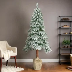 KAEMINGK Sapin artificiel de Noël (H180 cm) Tora Vert enneigé Sapin enneigé Discount