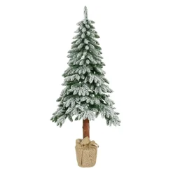 KAEMINGK Sapin artificiel de Noël (H180 cm) Tora Vert enneigé Sapin enneigé Discount