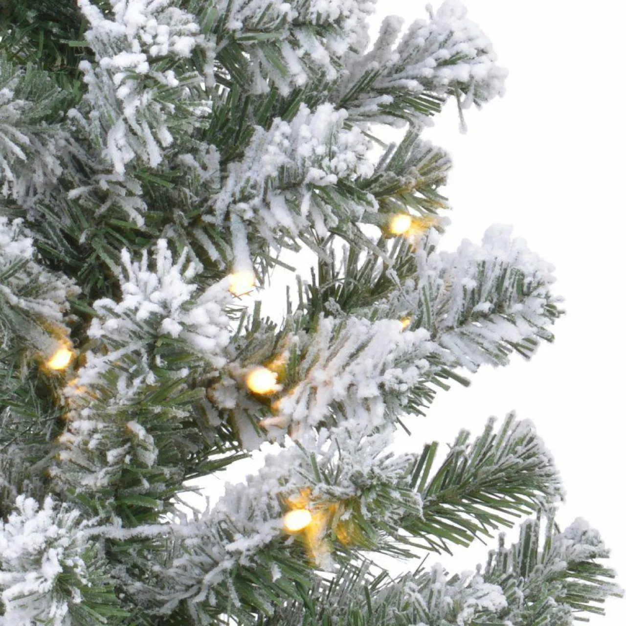 KAEMINGK Sapin artificiel de table pré-illuminé (H60 cm) Royal Vert enneigé Sapin enneigé lumineux Discount