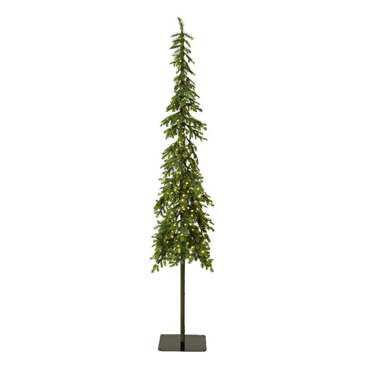 EMINZA Sapin de Noël artificiel lumineux 250 LED (H240 cm) Sierra Vert sapin Sapin vert lumineux New