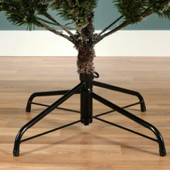EMINZA Sapin de Noël artificiel lumineux 430 LED (H210 cm) Allix Vert enneigé Sapin enneigé lumineux New