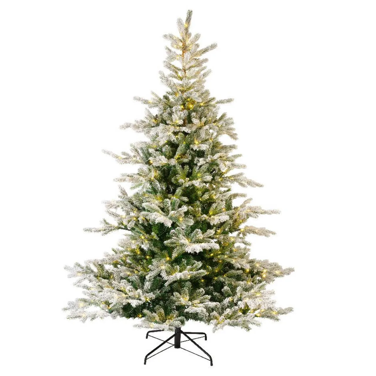 EMINZA Sapin de Noël artificiel lumineux 700 LED (H240 cm) Glorious Vert enneigé Sapin enneigé lumineux Online