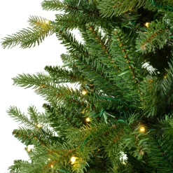 EMINZA Sapin de Noël artificiel lumineux 560 LED (H240 cm) Allix Vert sapin Sapin vert lumineux New