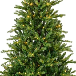 EMINZA Sapin de Noël artificiel lumineux 560 LED (H240 cm) Allix Vert sapin Sapin vert lumineux New