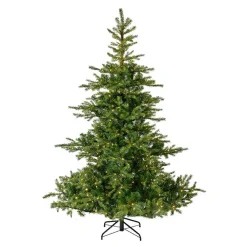 EMINZA Sapin de Noël artificiel lumineux 550 LED (H210 cm) Glorious Vert sapin Sapin vert lumineux Discount
