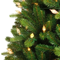EMINZA Sapin de Noël artificiel lumineux 520 LED (H240 cm) Barrow Vert sapin Sapin vert lumineux