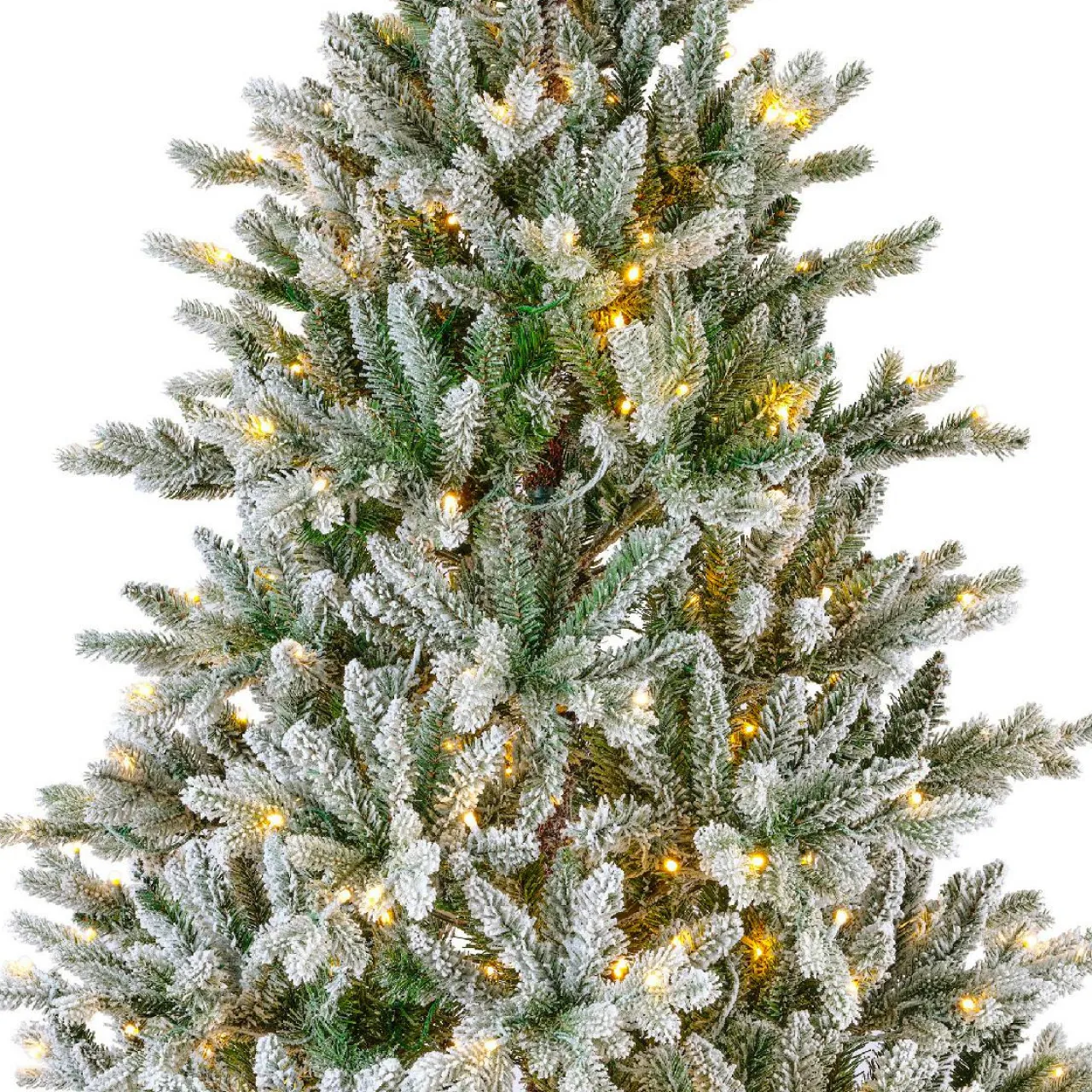 EMINZA Sapin de Noël artificiel lumineux 560 LED (H240 cm) Allix Vert enneigé Sapin enneigé lumineux Online