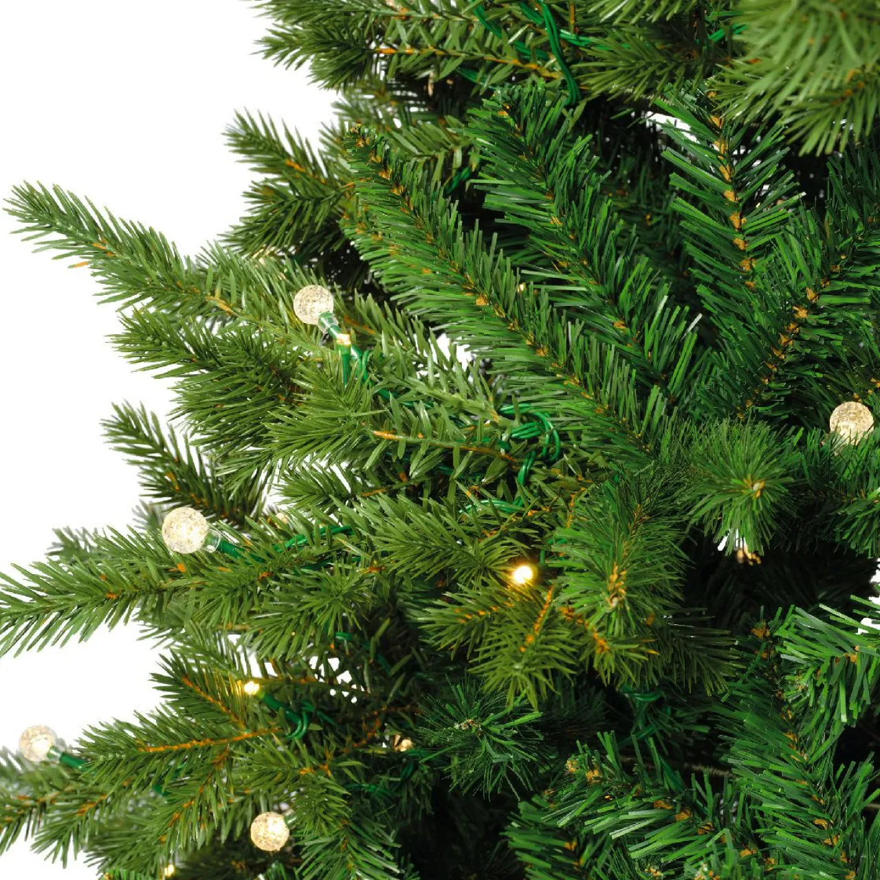 EMINZA Sapin de Noël artificiel lumineux 600 LED (H240 cm) Idaho Vert sapin Sapin vert lumineux Discount