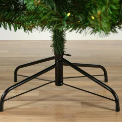 EMINZA Sapin de Noël artificiel lumineux 200 LED (H150 cm) King Vert sapin Sapin vert lumineux Hot