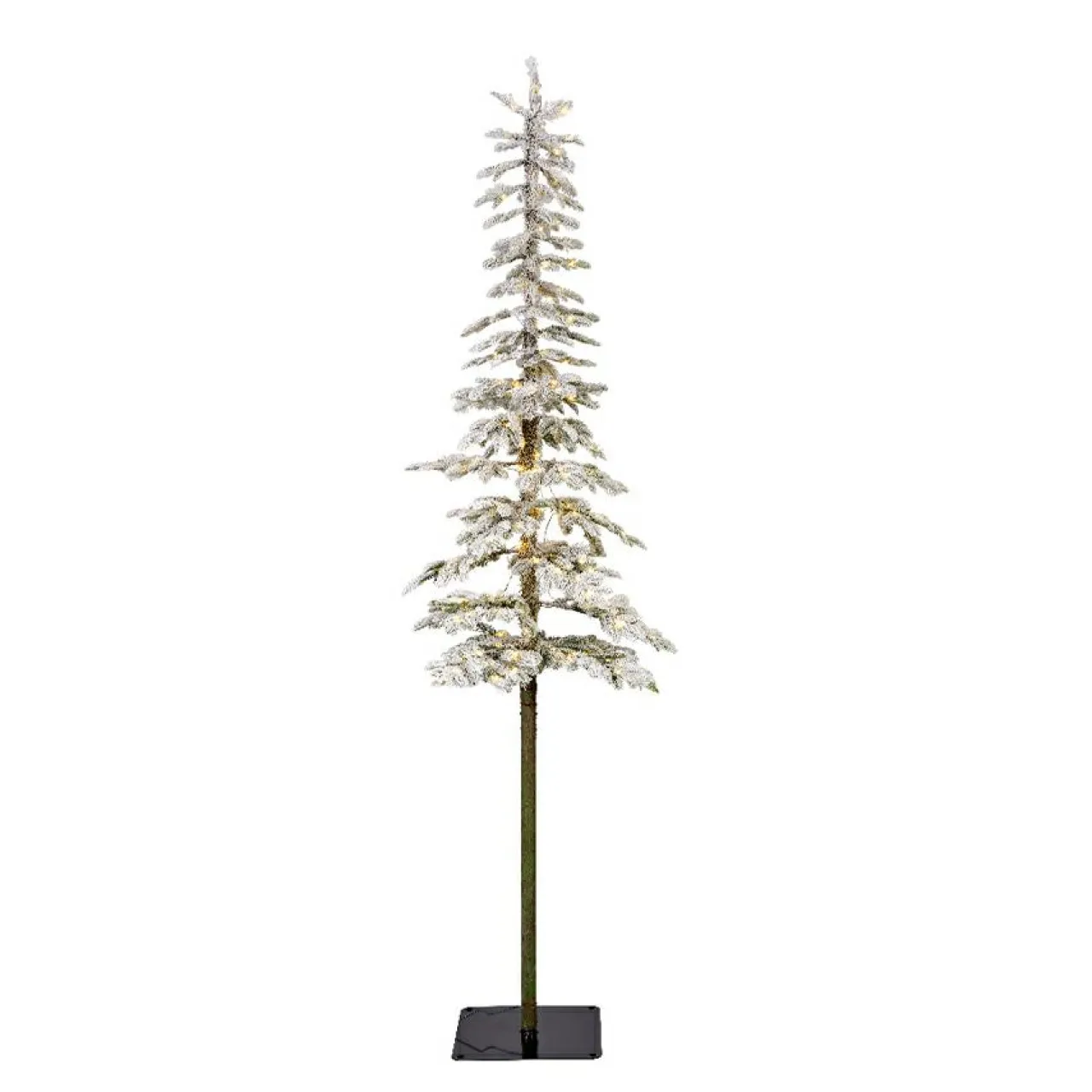 EMINZA Sapin de Noël artificiel lumineux 150 LED (H180 cm) Sierra Vert enneigé Sapin enneigé lumineux Sale