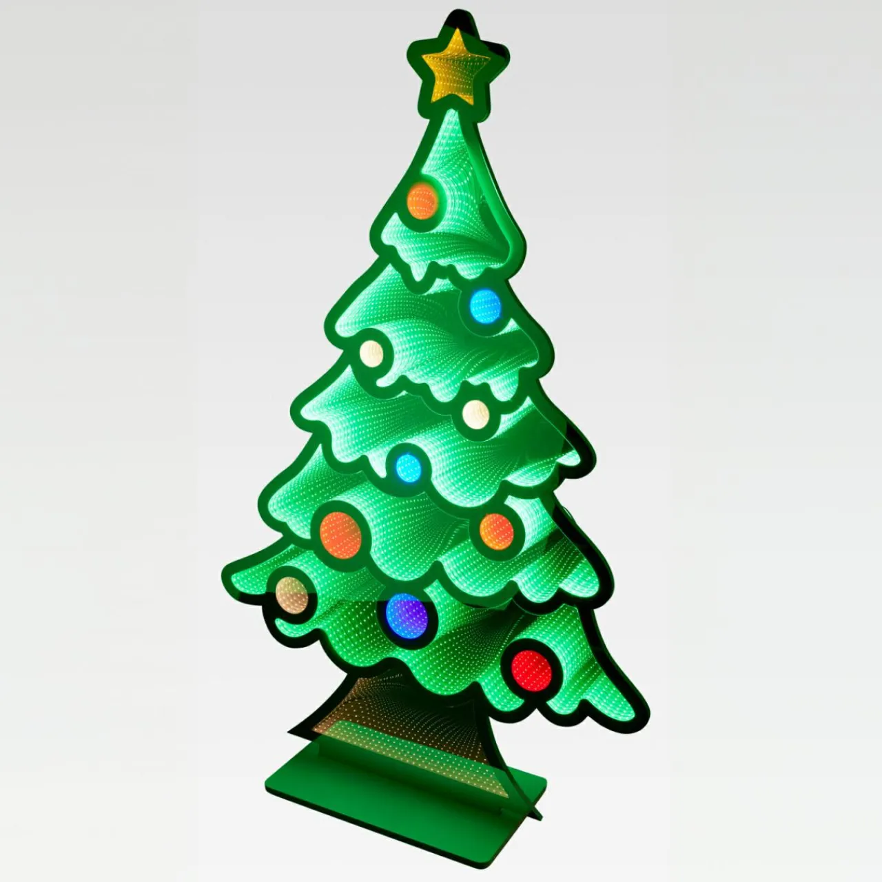 KOOPMAN Sapin de Noël lumineux Géant 942 LED (H180 cm) Infinity Multicolore Online