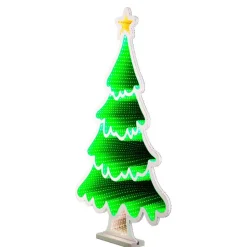 KAEMINGK Sapin de Noël lumineux 231 LED (H60 cm) Infinity Vert Multicolore