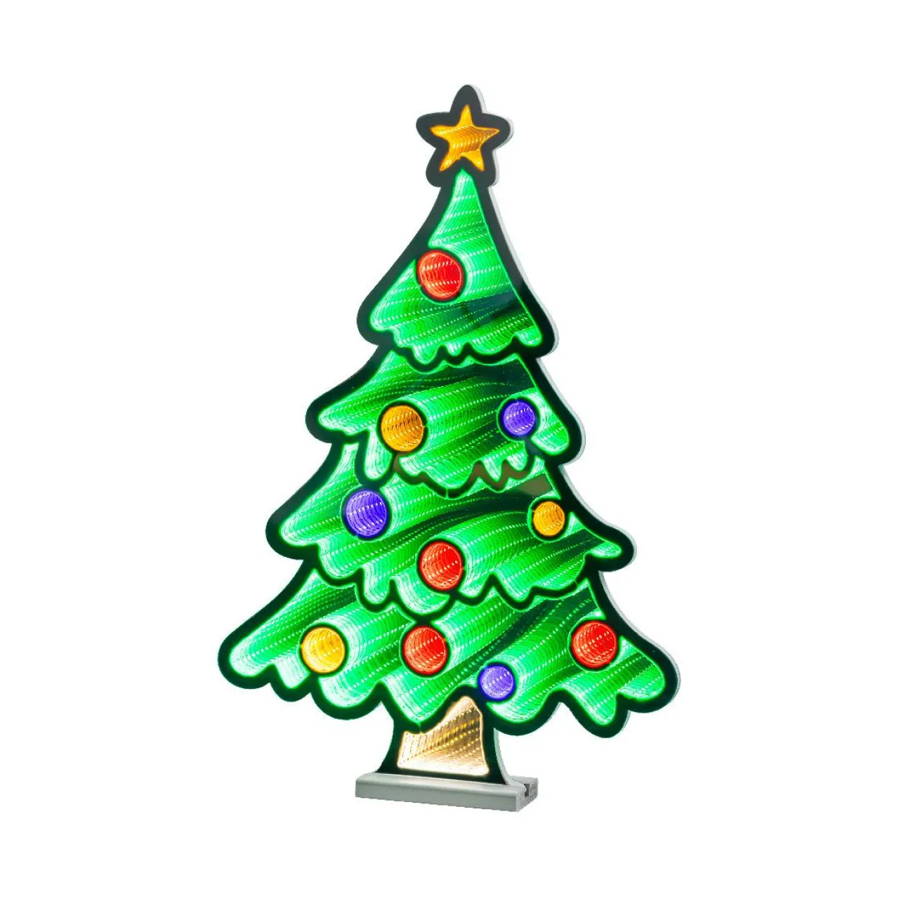 KAEMINGK Sapin de Noël lumineux 393 LED (H63 cm) Infinity Multicolore Clearance