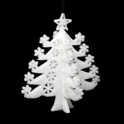 Feeric Lights & Christmas Sapin de Noël à suspendre (H30 cm) Byron Blanc Hot
