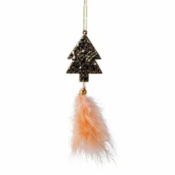 KAEMINGK Sapin de Noël à suspendre (H20 cm) Palie Champagne Or