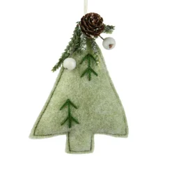 KAEMINGK Sapin en feutrine à suspendre (H13 cm) Alpin Menthe blanche Vert menthe Online
