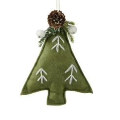 KAEMINGK Sapin en feutrine à suspendre (H13 cm) Alpin Vert romarin
