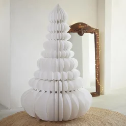 KAEMINGK Sapin Géant papier à poser (H160 cm) Fermeture Magnétique Blanc Clearance