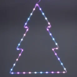 KOOPMAN Sapin lumineux néon 41 LED H60 cm Noël Multicolore